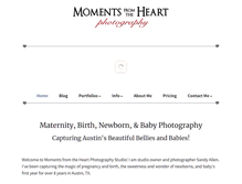 Tablet Screenshot of momentsfromtheheart.com